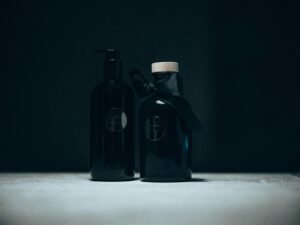 Cream bottle cosmetics